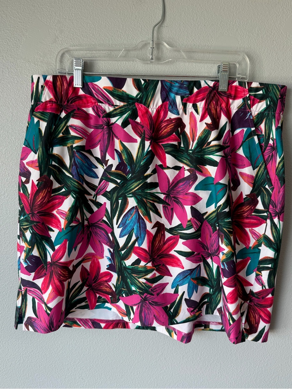 Lady Hagen pink tropical Paradise floral golf skort Women’s sz 18 NWT